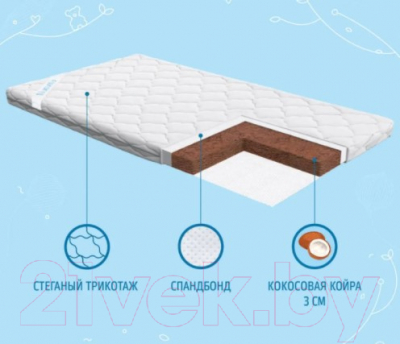 Матрас в кроватку Nuovita Friends 68x102