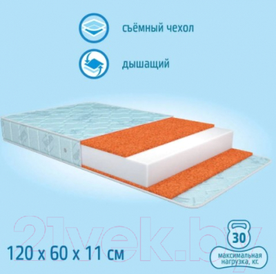Матрас в кроватку Nuovita Gesto 60x120