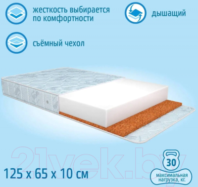 Матрас в кроватку Nuovita Impulso 65x125