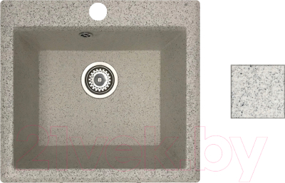 Мойка кухонная БелЭворс Mini (олово, без сифона) - фото