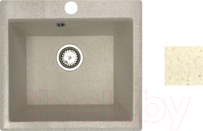 Мойка кухонная БелЭворс Mini (бежевый, без сифона) - фото