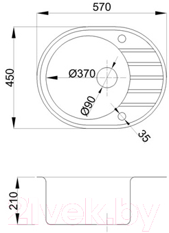 Мойка кухонная БелЭворс New Lux L