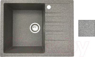 Мойка кухонная БелЭворс Vega L (серый, без сифона) - фото