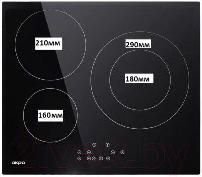 Индукционная варочная панель Akpo PIA 6093018DH BL