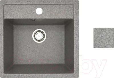 Мойка кухонная БелЭворс Rio (серый, без сифона) - фото