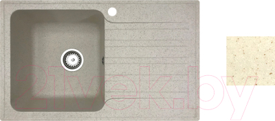 Мойка кухонная БелЭворс Styl L (бежевый, без сифона) - фото