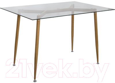Обеденный стол Седия Gerda (стекло/металл) - фото
