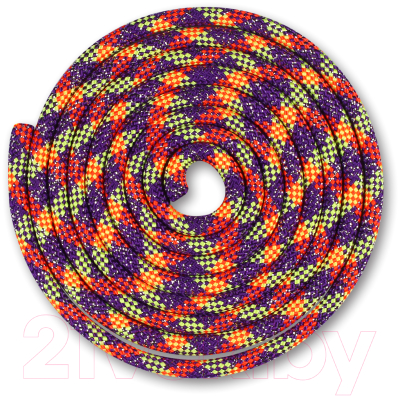 Скакалка для художественной гимнастики Indigo Люрекс SM-124 - фото