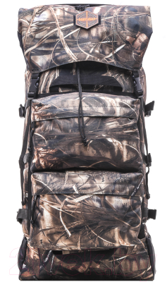 Рюкзак туристический Huntsman Пикбастон Оксфорд/Рип-Стоп камыш (80л) - фото