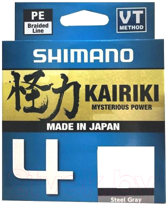 Леска плетеная Shimano Kairiki 4 PE 0.10мм / LDM54TE0810015S - фото