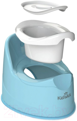 Детский горшок Kidwick Гигант / KW060202 (голубой/белый)