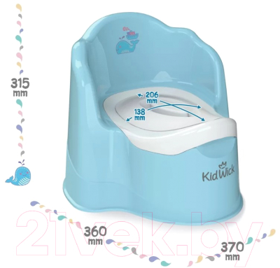 Детский горшок Kidwick Трон / KW070202