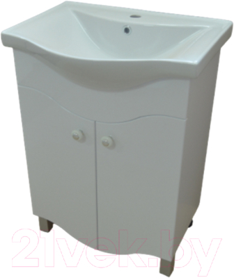 Тумба с умывальником Гамма Люкс 13-56 У-60 Базик-7060 - фото