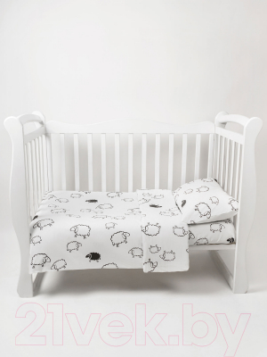 Комплект постельный для малышей Amarobaby Baby Boom Овечки / КПБ-3 Овечки