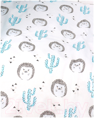 Комплект постельный для малышей Amarobaby Ежики / AMARO-3003-Ez