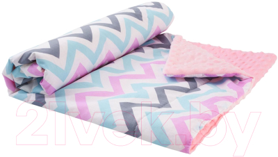 Плед для малышей Amarobaby Растем вместе Зигзаг / AMARO-62RV-ZR - фото