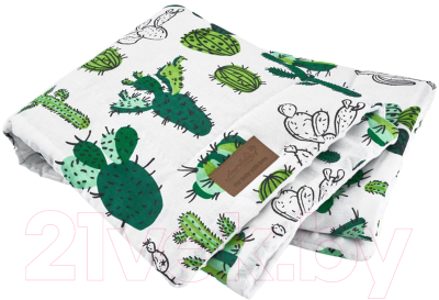 Плед для малышей Amarobaby Растем вместе Кактусы / AMARO-62RV-Ka