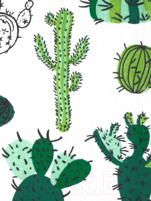 Плед для малышей Amarobaby Растем вместе Кактусы / AMARO-62RV-Ka