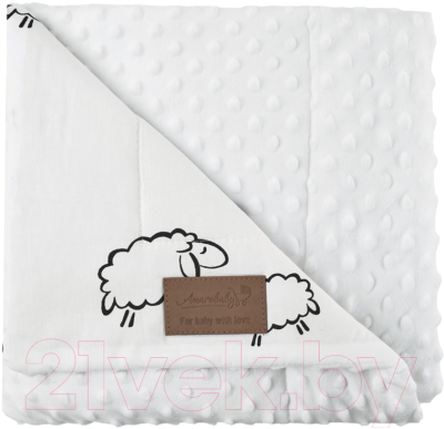 Плед для малышей Amarobaby Растем вместе Овечки / AMARO-62RV-Ov