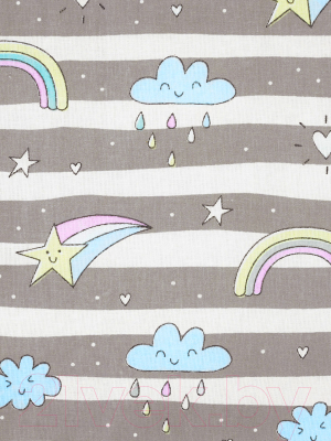 Плед для малышей Amarobaby Растем вместе Радуга / AMARO-62RV-R