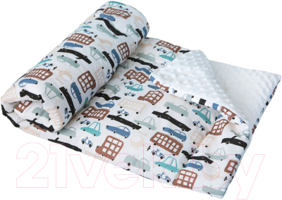 Плед для малышей Amarobaby Растем вместе Трасса / AMARO-62RV-Tr - фото