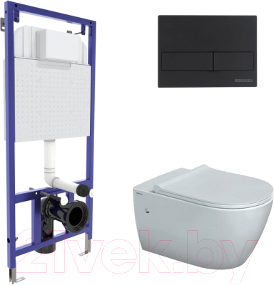 Унитаз подвесной с инсталляцией Berges Novum / 043217 - фото
