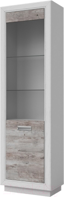 Шкаф с витриной Мебель-КМК Эстель П 0738.23 правый - фото
