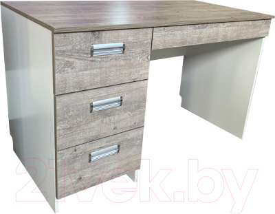 Письменный стол Мебель-КМК Эстель КМК 0738.31 (дуб полярный/сосна) - фото