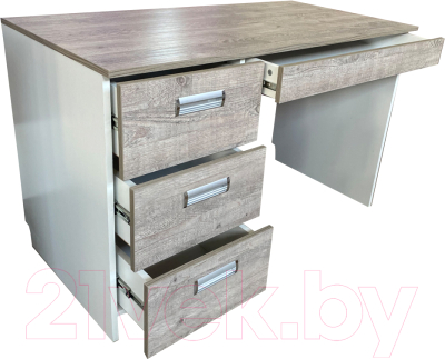 Письменный стол Мебель-КМК Эстель КМК 0738.31 (дуб полярный/сосна)