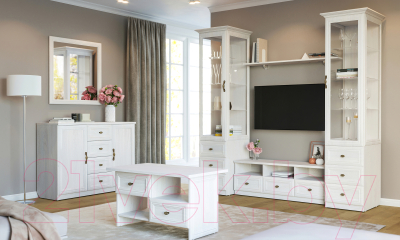 Шкаф-пенал с витриной Речицадрев Данте / Р 330.49