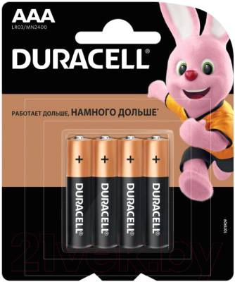 Комплект батареек Duracell LR03/MN2400/AAA 2BP - фото