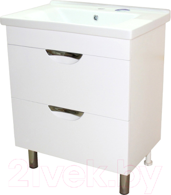 Тумба с умывальником СанитаМебель Эмили-601.700 + Миранда 70 - фото