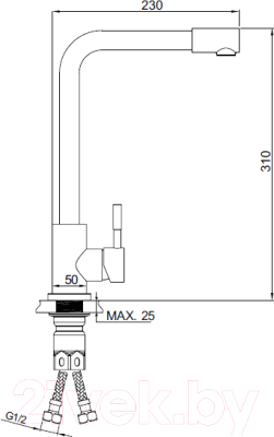 Смеситель РМС SUS124-017F-3