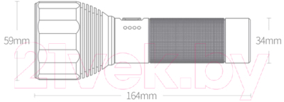 Фонарь NexTool 2000lm 5000mAh ZES0417