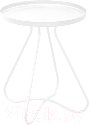 Журнальный столик Sheffilton SHT-CT3 (белый муар) - фото