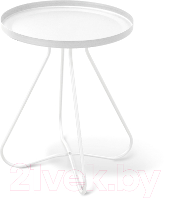 Журнальный столик Sheffilton SHT-CT3 (белый муар)