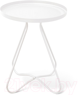 Журнальный столик Sheffilton SHT-CT3 (белый муар)