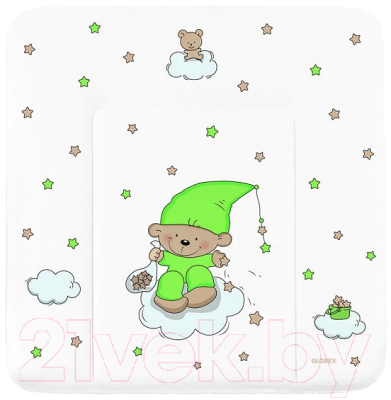 Пеленальный матрас GLOBEX Люкс Гном на облаке / 4208 - фото