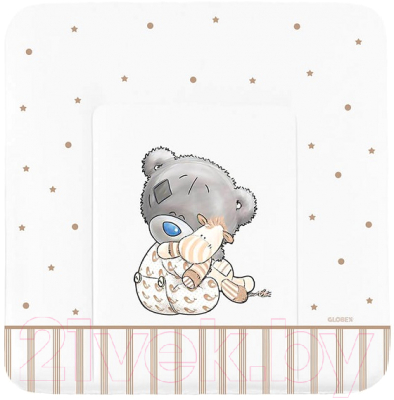 Пеленальный матрас GLOBEX Люкс Мишка игрушка / 4208 - фото
