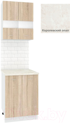 Комплект кухонных модулей Кортекс-мебель Корнелия Экстра 60рс2д - фото