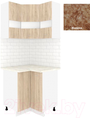 Комплект кухонных модулей Кортекс-мебель Корнелия Экстра угловой - фото