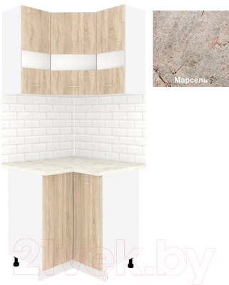 Комплект кухонных модулей Кортекс-мебель Корнелия Экстра угловой - фото