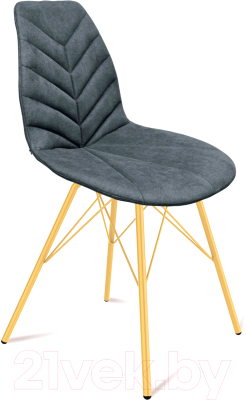 Стул Sheffilton SHT-ST29-С4/S37 (графит/золото) - фото