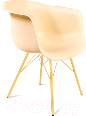 Стул Sheffilton SHT-ST31/S37 (бежевый/золото) - фото