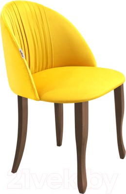 Стул Sheffilton SHT-ST35-1/S122 (имперский желтый/темный орех) - фото
