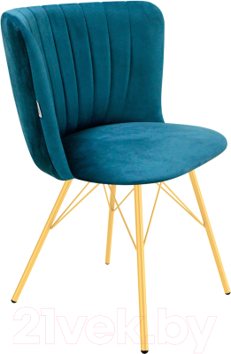Стул Sheffilton SHT-ST36-1/S37 (тихий океан/золото) - фото