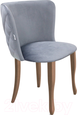 Стул Sheffilton SHT-ST36-3/S122 (нейтральный серый/темный орех) - фото