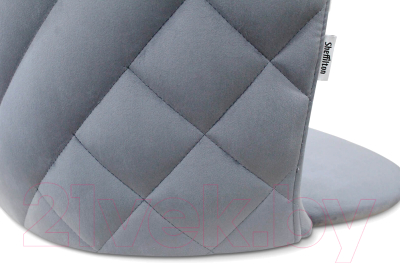 Стул Sheffilton SHT-ST36-3/S122 (нейтральный серый/темный орех)