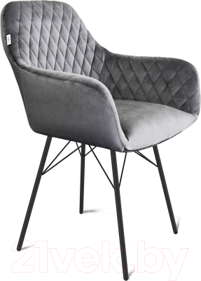 Стул Sheffilton SHT-ST38/S64 (угольно-серый/черный муар) - фото