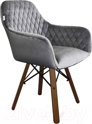 Стул Sheffilton SHT-ST38/S70 (угольно-серый/темный орех/черный) - фото